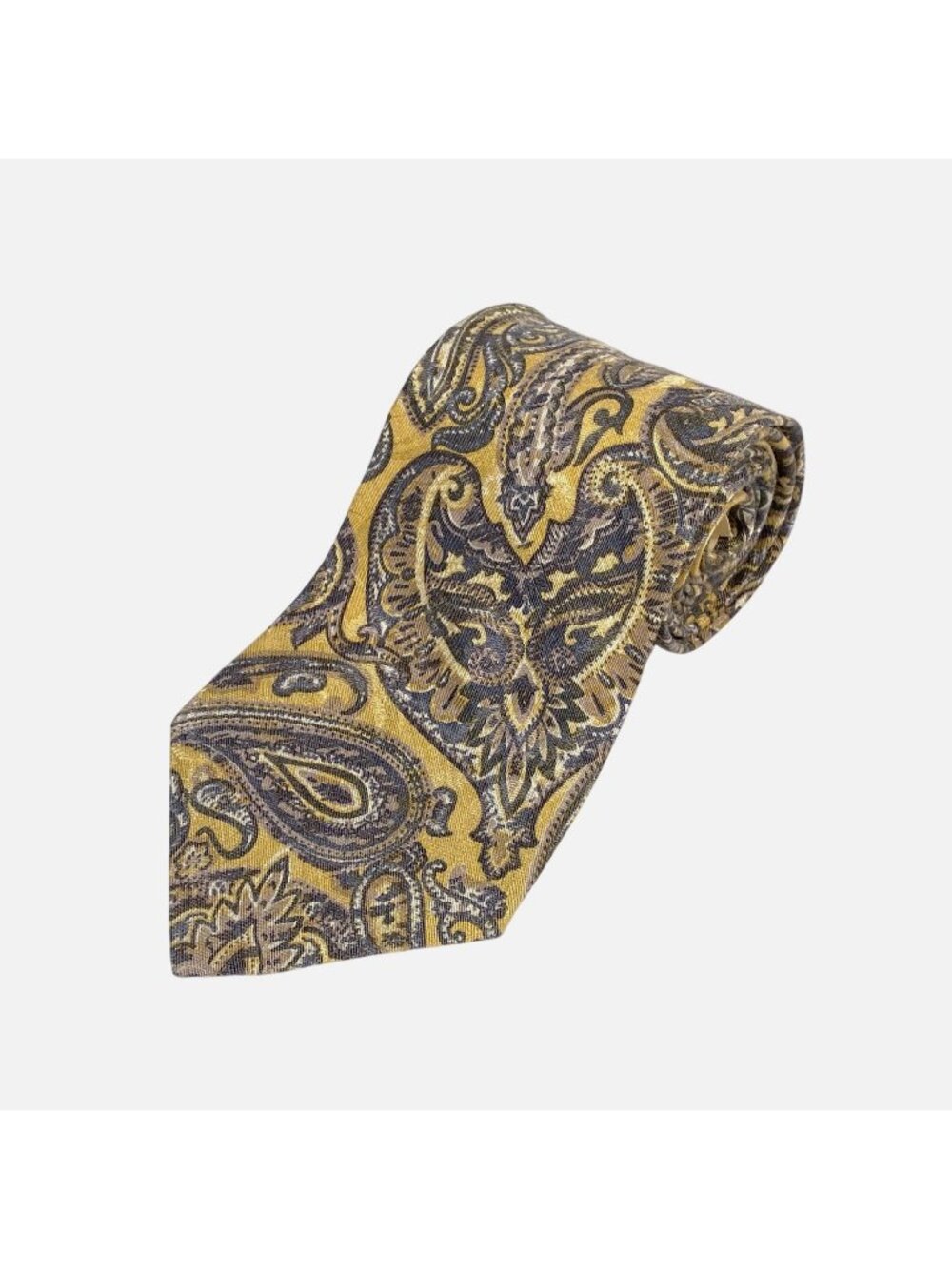 Vintage Oscar De La Renta Paisley 100% Silk Tie Necktie Made In USA New w Tag